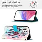 For Samsung Galaxy A22 4G 3D Painting Horizontal Flip Leather Phone Case(Color Drop Wind Chimes) - 3
