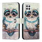For Samsung Galaxy A22 4G 3D Painting Horizontal Flip Leather Phone Case(Grey Owl) - 2