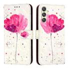 For Samsung Galaxy A24 4G 3D Painting Horizontal Flip Leather Phone Case(Flower) - 2