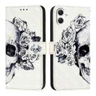 For Samsung Galaxy A06 4G 3D Painting Horizontal Flip Leather Phone Case(Skull) - 2