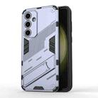 For Samsung Galaxy S24 FE 5G Punk Armor 2 in 1 PC + TPU Shockproof Phone Case with Invisible Holder(Grey) - 1