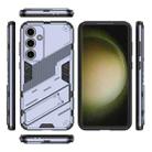 For Samsung Galaxy S24 FE 5G Punk Armor 2 in 1 PC + TPU Shockproof Phone Case with Invisible Holder(Grey) - 3