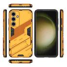 For Samsung Galaxy S24 FE 5G Punk Armor 2 in 1 PC + TPU Shockproof Phone Case with Invisible Holder(Orange) - 3