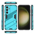 For Samsung Galaxy S24 FE 5G Punk Armor 2 in 1 PC + TPU Shockproof Phone Case with Invisible Holder(Blue) - 3