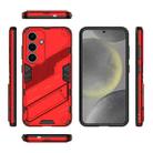 For Samsung Galaxy S25 5G Punk Armor 2 in 1 PC + TPU Shockproof Phone Case with Invisible Holder(Red) - 3