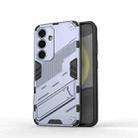 For Samsung Galaxy S25 5G Punk Armor 2 in 1 PC + TPU Shockproof Phone Case with Invisible Holder(Grey) - 1