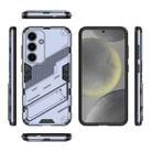 For Samsung Galaxy S25 5G Punk Armor 2 in 1 PC + TPU Shockproof Phone Case with Invisible Holder(Grey) - 3