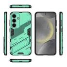 For Samsung Galaxy S25 5G Punk Armor 2 in 1 PC + TPU Shockproof Phone Case with Invisible Holder(Green) - 3