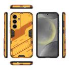 For Samsung Galaxy S25 5G Punk Armor 2 in 1 PC + TPU Shockproof Phone Case with Invisible Holder(Orange) - 3