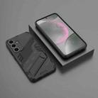 For Samsung Galaxy S25+ 5G Punk Armor 2 in 1 PC + TPU Shockproof Phone Case with Invisible Holder(Black) - 2