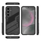 For Samsung Galaxy S25+ 5G Punk Armor 2 in 1 PC + TPU Shockproof Phone Case with Invisible Holder(Black) - 3