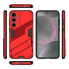 For Samsung Galaxy S25+ 5G Punk Armor 2 in 1 PC + TPU Shockproof Phone Case with Invisible Holder(Red) - 3