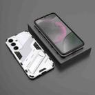 For Samsung Galaxy S25+ 5G Punk Armor 2 in 1 PC + TPU Shockproof Phone Case with Invisible Holder(White) - 2