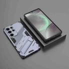 For Samsung Galaxy S25 Ultra 5G Punk Armor 2 in 1 PC + TPU Shockproof Phone Case with Invisible Holder(Grey) - 2
