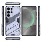 For Samsung Galaxy S25 Ultra 5G Punk Armor 2 in 1 PC + TPU Shockproof Phone Case with Invisible Holder(Grey) - 3
