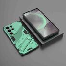For Samsung Galaxy S25 Ultra 5G Punk Armor 2 in 1 PC + TPU Shockproof Phone Case with Invisible Holder(Green) - 2