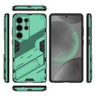 For Samsung Galaxy S25 Ultra 5G Punk Armor 2 in 1 PC + TPU Shockproof Phone Case with Invisible Holder(Green) - 3