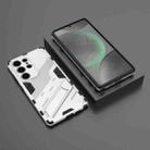 For Samsung Galaxy S25 Ultra 5G Punk Armor 2 in 1 PC + TPU Shockproof Phone Case with Invisible Holder(White) - 2