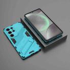 For Samsung Galaxy S25 Ultra 5G Punk Armor 2 in 1 PC + TPU Shockproof Phone Case with Invisible Holder(Blue) - 2