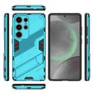 For Samsung Galaxy S25 Ultra 5G Punk Armor 2 in 1 PC + TPU Shockproof Phone Case with Invisible Holder(Blue) - 3