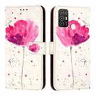 For ZTE Blade A52 3D Painting Horizontal Flip Leather Phone Case(Flower) - 2