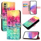 For ZTE Blade A53 3D Painting Horizontal Flip Leather Phone Case(Chasing Dreams) - 1