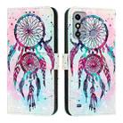 For ZTE Blade A53 3D Painting Horizontal Flip Leather Phone Case(Color Drop Wind Chimes) - 2