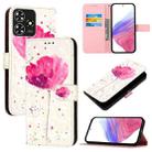 For ZTE Blade A73 4G 3D Painting Horizontal Flip Leather Phone Case(Flower) - 1