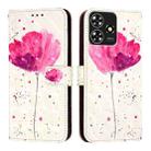 For ZTE Blade A73 4G 3D Painting Horizontal Flip Leather Phone Case(Flower) - 2