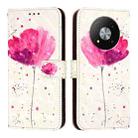 For ZTE Blade A73 5G 3D Painting Horizontal Flip Leather Phone Case(Flower) - 2