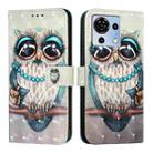 For ZTE Blade V50 Vita 3D Painting Horizontal Flip Leather Phone Case(Grey Owl) - 2