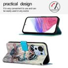 For ZTE Blade V50 Vita 3D Painting Horizontal Flip Leather Phone Case(Grey Owl) - 3