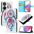 For ZTE Blade V40s 3D Painting Horizontal Flip Leather Phone Case(Color Drop Wind Chimes) - 1