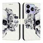 For ZTE Blade V60 / Axon 60 3D Painting Horizontal Flip Leather Phone Case(Skull) - 2