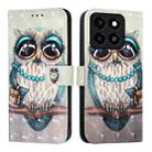 For ZTE Blade A35 / A55 3D Painting Horizontal Flip Leather Phone Case(Grey Owl) - 2