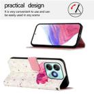 For ZTE Blade A75 4G 3D Painting Horizontal Flip Leather Phone Case(Flower) - 3