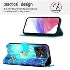 For ZTE Blade V60 Vita / V60 Design 3D Painting Horizontal Flip Leather Phone Case(Golden Butterfly) - 3