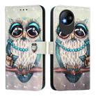 For ZTE Blade A35 Lite / A35 Core 3D Painting Horizontal Flip Leather Phone Case(Grey Owl) - 2