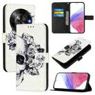 For ZTE Blade A75 5G / Nubia Focus 3D Painting Horizontal Flip Leather Phone Case(Skull) - 1