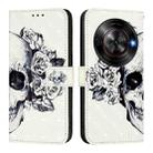 For ZTE Blade A75 5G / Nubia Focus 3D Painting Horizontal Flip Leather Phone Case(Skull) - 2