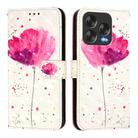 For ZTE Blade V70 Design 3D Painting Horizontal Flip Leather Phone Case(Flower) - 2