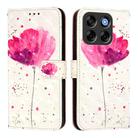 For ZTE Blade V70 Vita / Nubia V70 Design 3D Painting Horizontal Flip Leather Phone Case(Flower) - 2