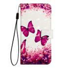 For ZTE Nubia Z60 Ultra 3D Painting Horizontal Flip Leather Phone Case(Rose Butterfly) - 2