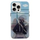 For iPhone 13 Pro Max Cartoon 3D Changing Painting Phone Case(Blue) - 1
