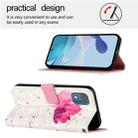 For Nokia C02 3D Painting Horizontal Flip Leather Phone Case(Flower) - 3