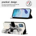 For Nokia C02 3D Painting Horizontal Flip Leather Phone Case(Skull) - 3