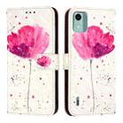 For Nokia C12 3D Painting Horizontal Flip Leather Phone Case(Flower) - 2