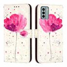 For Nokia G22 3D Painting Horizontal Flip Leather Phone Case(Flower) - 2