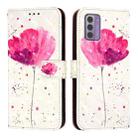 For Nokia G42 / G310 3D Painting Horizontal Flip Leather Phone Case(Flower) - 2