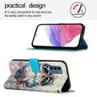 For Nokia C300 3D Painting Horizontal Flip Leather Phone Case(Grey Owl) - 3